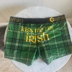 Ethika Green Plaid Athletic Shorts